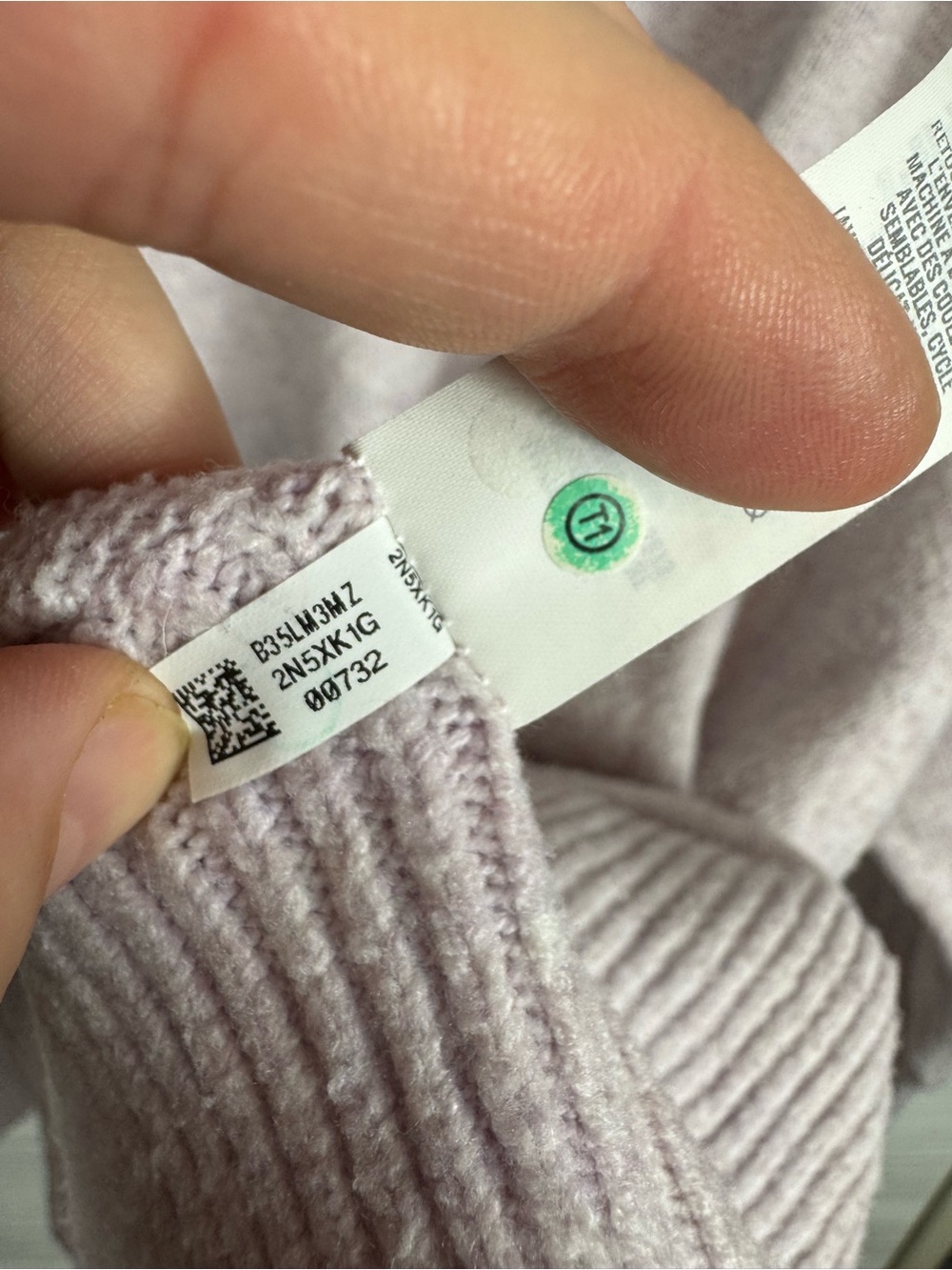 Aerie Oversized Soft Lilac Crewneck Sweater Large - Picture 8 of 9
